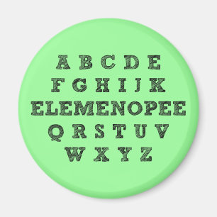 Elemenopee Alphabet-lustiger Kühlschrankmagnet Magnet