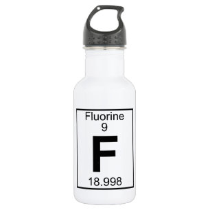 Element 009 - F - Fluor (voll) Trinkflasche