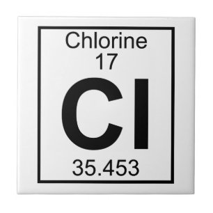 Element 017 - Cl - Chlor (voll) Fliese