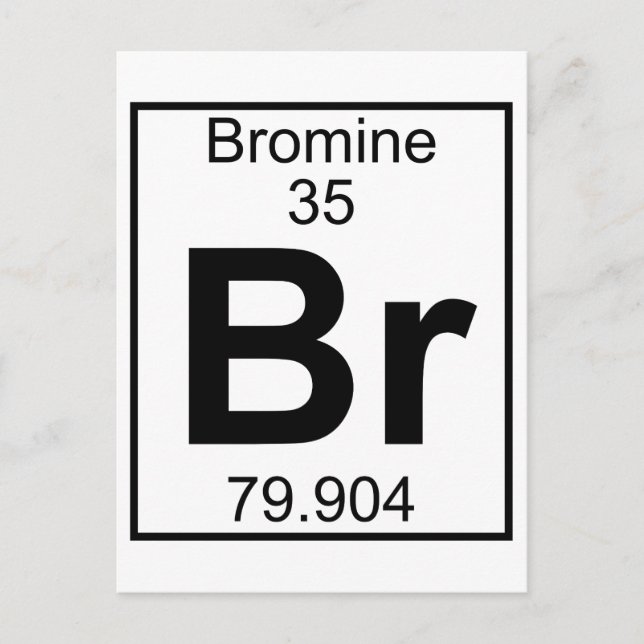 Element 035 - Br - Bromine (Vollständig) Postkarte (Vorderseite)
