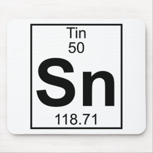 Element 050 - Sn - Zinn (voll) Mousepad