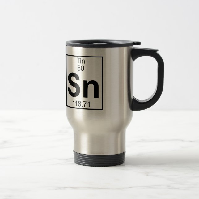 Element 050 - Sn - Zinn (voll) Reisebecher (Rechts)