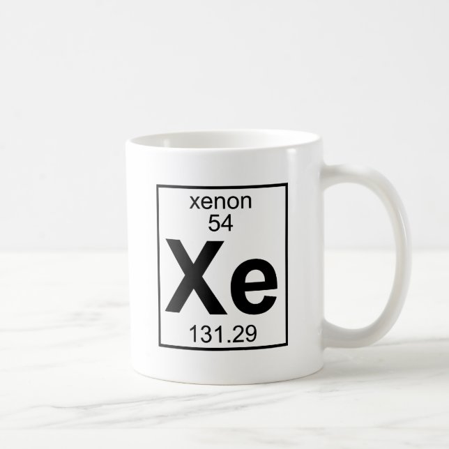Element 054 - Xe - Xenon (voll) Kaffeetasse (Rechts)
