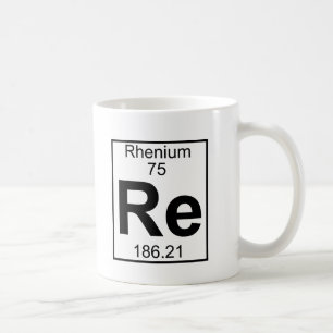 Element 075 - Re - Rhenium (voll) Tasse