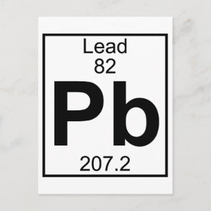Element 082 - PB - Blei (vollständig) Postkarte