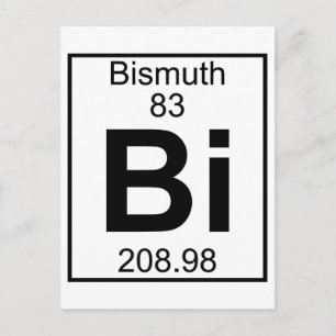 Element 083 - Bi - Bismuth (Voll) Postkarte