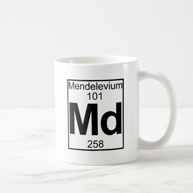Element 101 - Md - Mendelevium (voll) Tasse (Rechts)