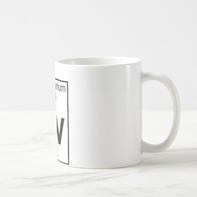 Element 116 - Lv - Livermorium (voll) Tasse (Rechts)