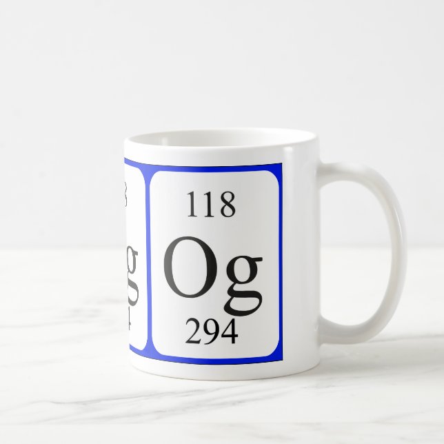 Element 118 weiße Tasse - Organismus (Rechts)