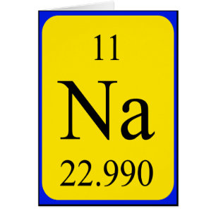 Element 11card - Natrium