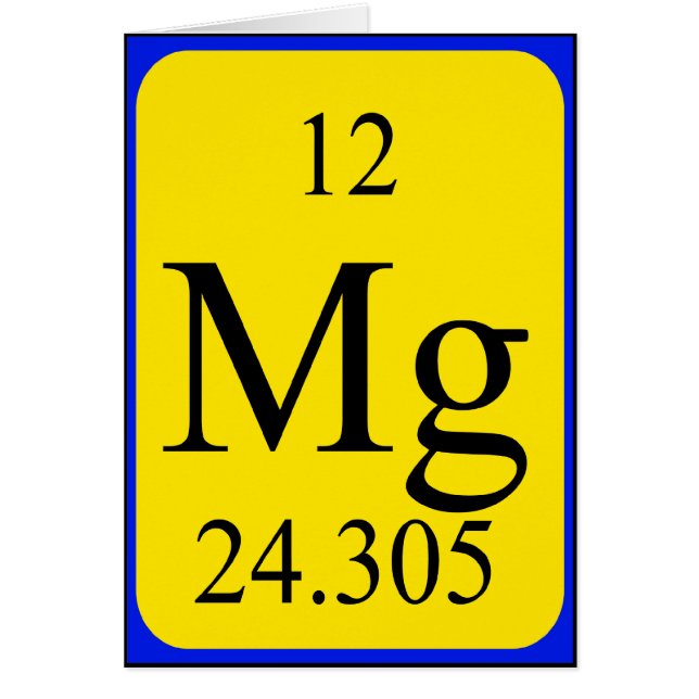 Element 12card - Magnesium (Vorne)