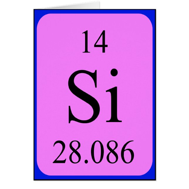 Element 14 card - Silicon (Vorne)