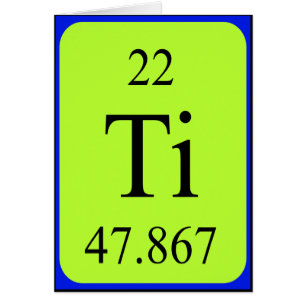 Element 22 Karte - Titanium