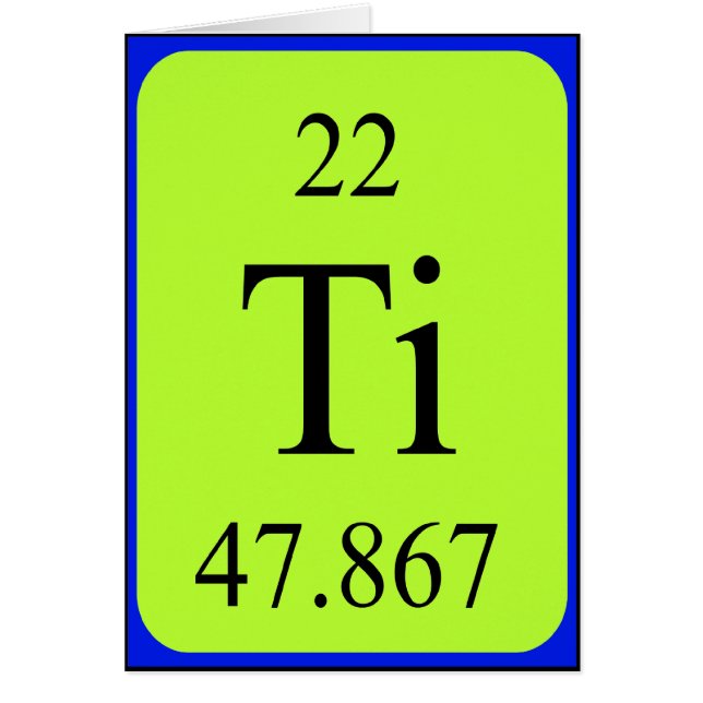 Element 22 Karte - Titanium (Vorne)