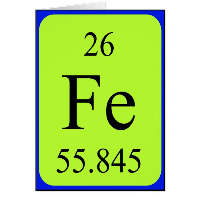 Element 26 card - Iron (Vorne)