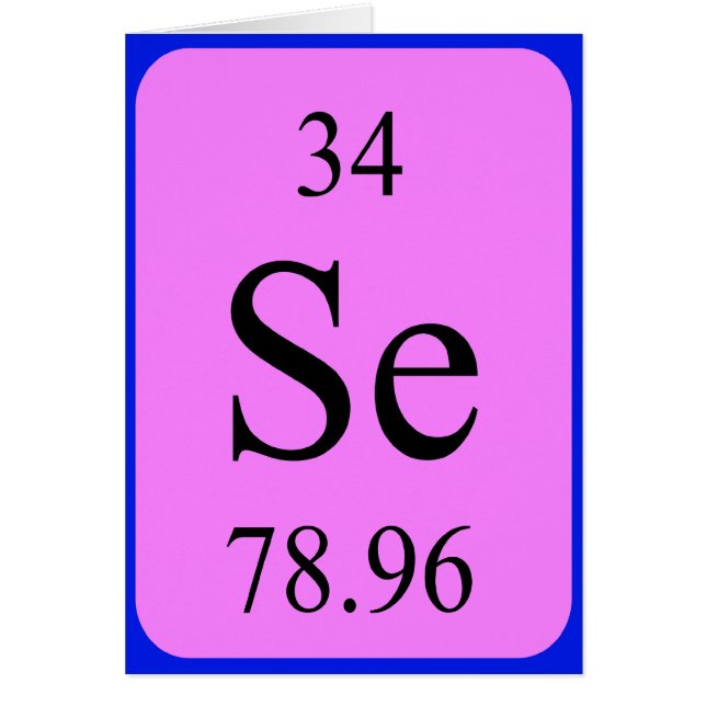 Element 34card - Selenium (Vorne)