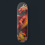 *~* Element AP88 Elementardrachenfeuer Skateboard<br><div class="desc">(Suchen Sie nach ähnlichen Artikeln in AP88 ) Einfache Übertragung auf andere Zazzle Produkte. Element-DRAGON mit RING von FEUER / FLAMES / FLAME und INITIALEM MONOGRAM für Ihren Namen - Behalt, bearbeiten oder löschen Sie den Text. Dieses beliebte chinesische Skateboard im chinesischen Stil ist ein individuelles pro-Element Dragon Design, das...</div>