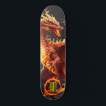 *~* Element AP88 Feuerelementdrache Skateboard<br><div class="desc">(Suchen Sie nach ähnlichen Artikeln in AP88 ) Einfache Übertragung auf andere Zazzle Produkte. Element-DRAGON mit RING von FEUER / FLAMES / FLAME und INITIALEM MONOGRAM für Ihren Namen - Behalt, bearbeiten oder löschen Sie den Text. Dieses beliebte chinesische Skateboard im chinesischen Stil ist ein individuelles pro-Element Dragon Design, das...</div>