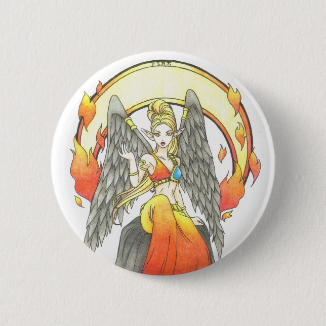 Element des Feuerknopfes Button (Vorderseite)