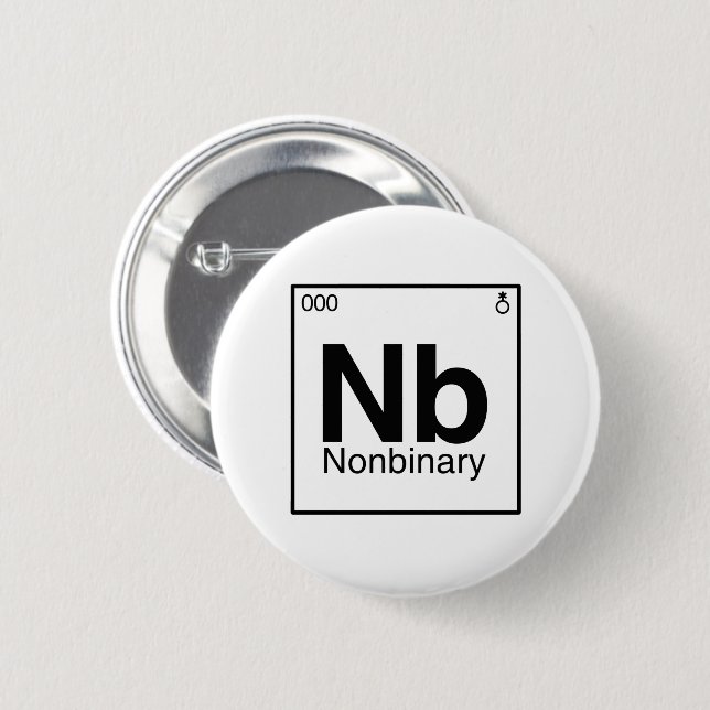 Element NB - Periodische nichtbinäre Tabelle Button (Vorne & Hinten)