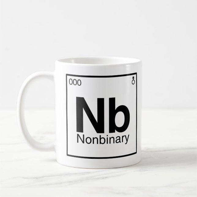 Element NB - Periodische nichtbinäre Tabelle Kaffeetasse (Links)