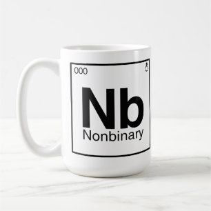 Element NB - Periodische nichtbinäre Tabelle Kaffeetasse