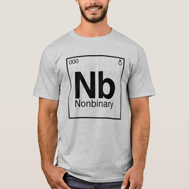 Element NB - Periodische nichtbinäre Tabelle T-Shirt (Vorderseite)