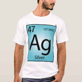 Element-T - Shirt des Silber-(AG) - nur Front