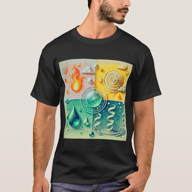 elemental balance abstract design 2026 T-Shirt (Vorderseite)