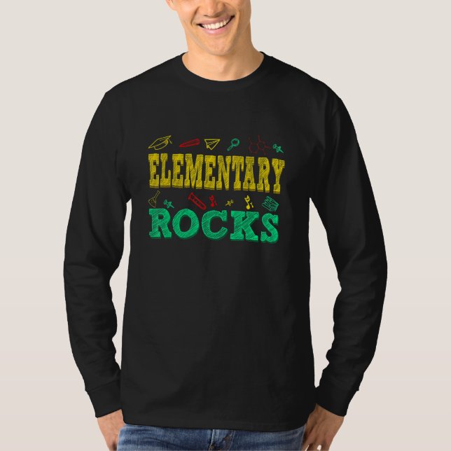 Elementar Felsen Süß Elementar Großartig Zurück Zu T-Shirt (Vorderseite)
