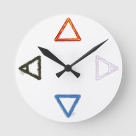 Elementare Alchemie-Symbole Runde Wanduhr