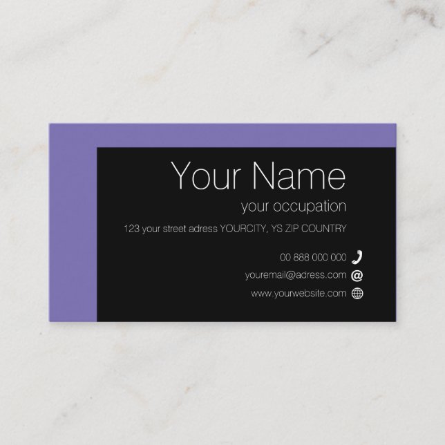 ELEMENTARE Collection Standard Business Card Visitenkarte (Vorderseite)