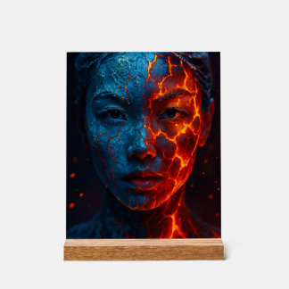 Elementare Schönheit – Eis und Glut Acrylschild