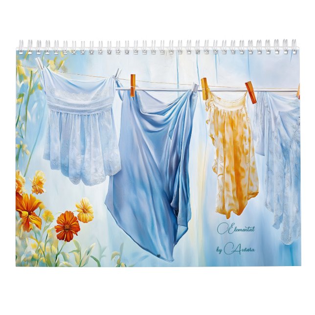 Elementare Wäschelinien Kalender (Rückseite)