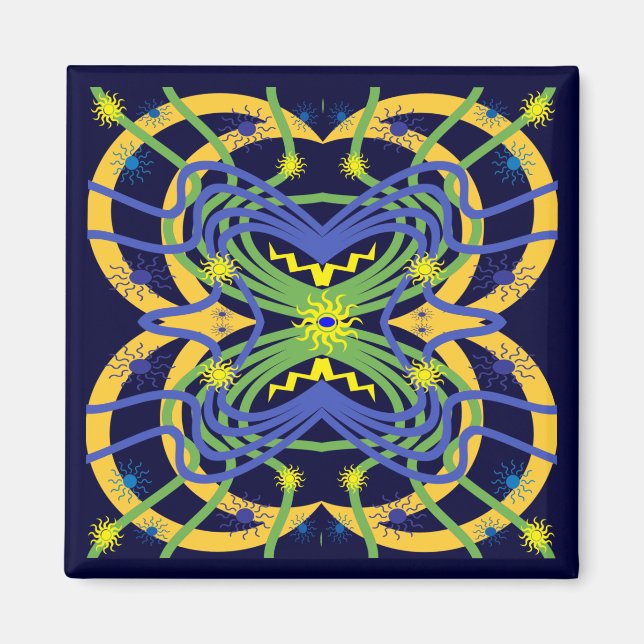 elementares Abstrakt Magnet (Vorne)