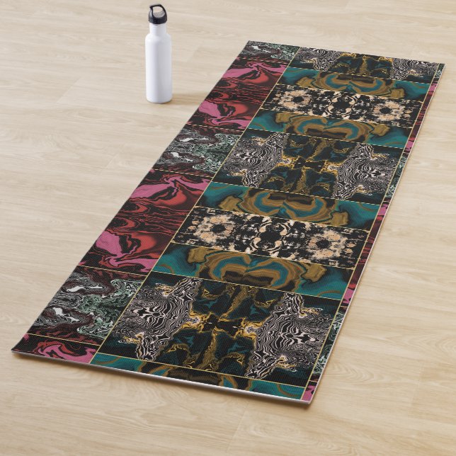 Elementares Abstraktes MARBLE-Muster Yogamatte (Beispiel)
