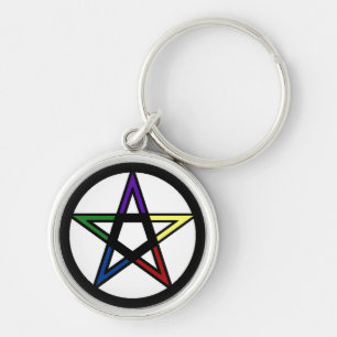 elementares Pentagramm Schlüsselanhänger