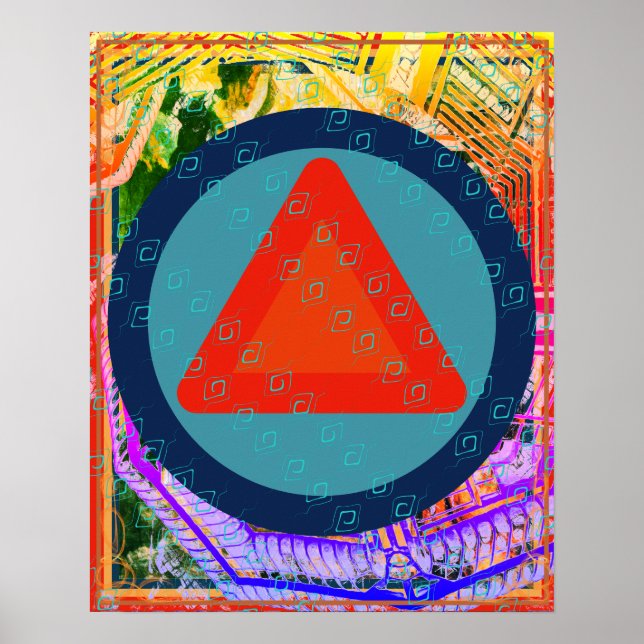 Elementarfeuer innerhalb der Luftmedikationshilfe  Poster (Vorne)