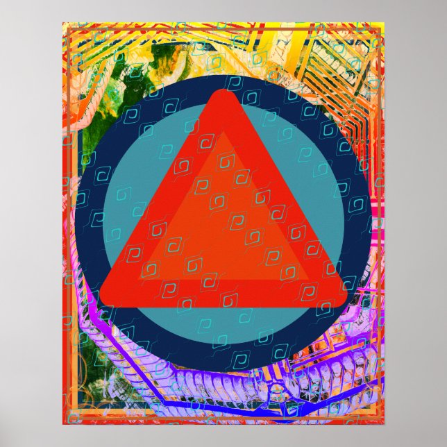 Elementarfeuer innerhalb der Luftmedikationshilfe  Poster (Vorne)