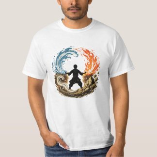 Elementarkrieger | Feuer Wasser Erde Luft T-Shirt