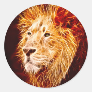 Elementarlion Runder Aufkleber
