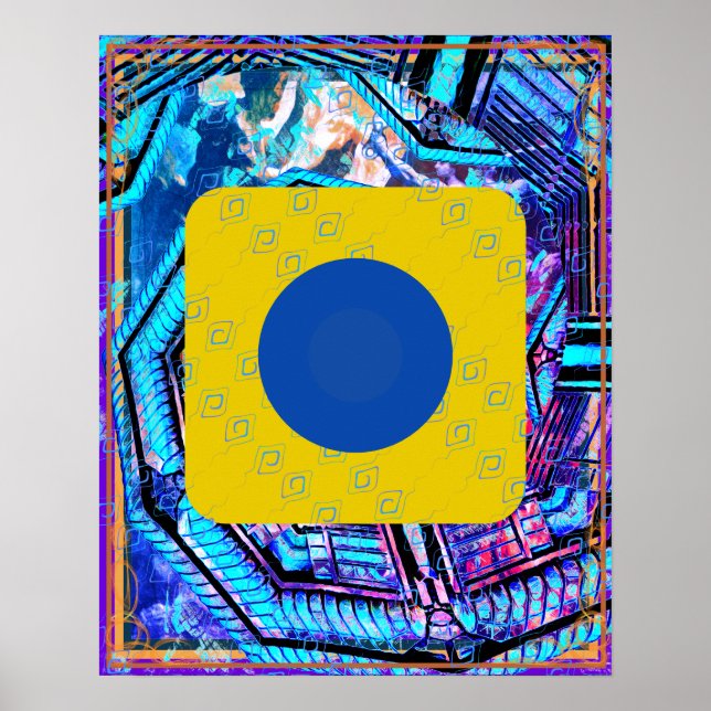 Elementarluft innerhalb der Erd-Medizin Tattva Poster (Vorne)