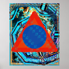 Elementarluft innerhalb der Feuermedizin Tattva Poster