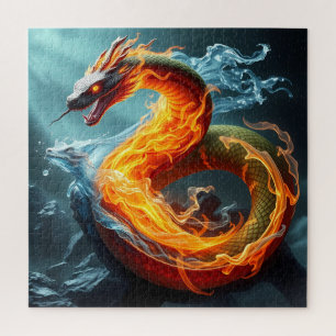 Elementarschlange: Feuer- und Wasserrätsel Puzzle
