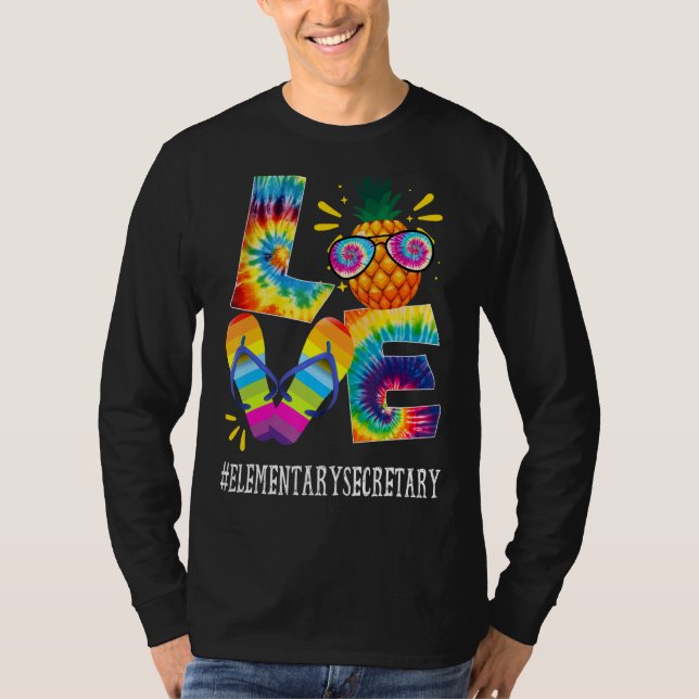 Elementarsekretärin Liebe Ananas Summer Off Dut T-Shirt (Vorderseite)