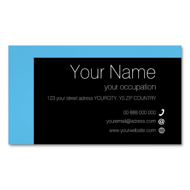 ELEMENTARY Collection Business Card Magnet (Vorderseite)