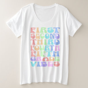 Elementary Grade Vibes Teacher Shirt - First Day