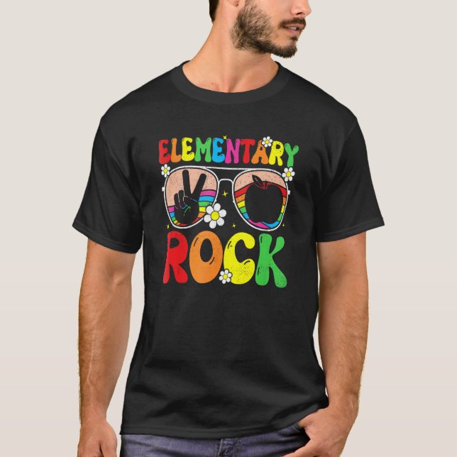 Elementary Rocks Team Elementary Groovy Back To Sc T-Shirt (Vorderseite)