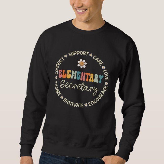 Elementary Secretary Appreciation Week Back to Sch Sweatshirt (Vorderseite)
