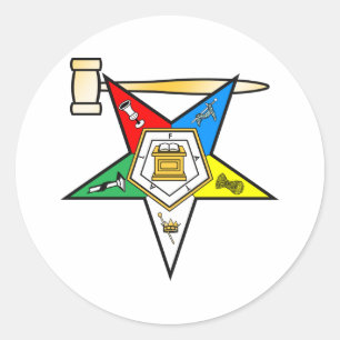 Elemente aus der Vergangenheit des Oststerns Runder Aufkleber